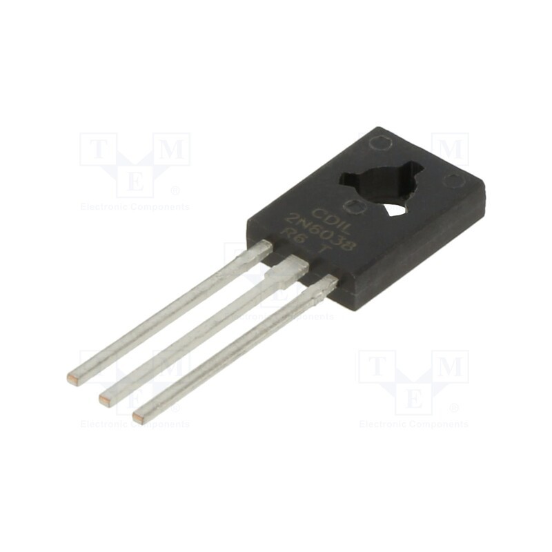 20 pcs : 2N6038 - Transistor: NPN, bipolar, Darlington, 60V, 4A, 1.5/40W, TO126