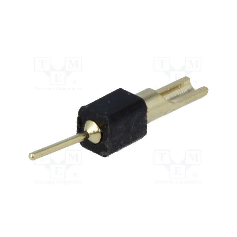 50 pcs : DS1004-02-1*13B - Adapter, pin strips, PIN: 1, straight, 2.54mm, soldering,THT, 1x1