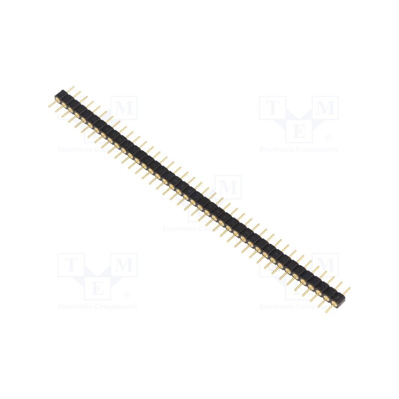 10 pcs : DS1004-1*40F11 - Pin header, pin strips, male, PIN: 40, straight, 2.54mm, THT, 1x40