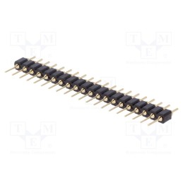 10 pcs : DS1004-1X20F12-B - Pin header, pin strips, male, PIN: 20, straight, 2.54mm, THT, 1x20