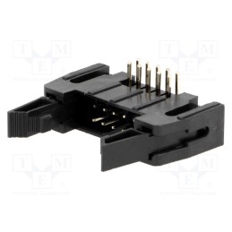 10 pcs : DS1011-10RBSIB7 - Socket, IDC, male, PIN: 10, angled 90°, THT, gold-plated, 2.54mm