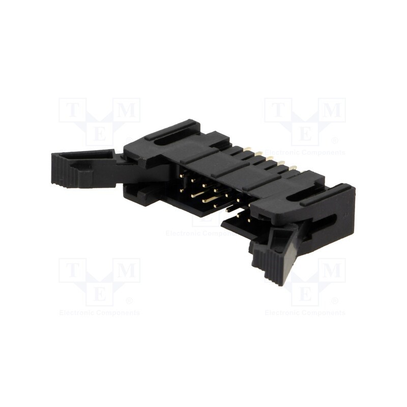 10 pcs : DS1011-14SBSIB7-B - Socket, IDC, male, PIN: 14, straight, with ejector, THT, gold-plated