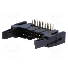 10 pcs : DS1011-16RBSIB7-B - Socket, IDC, male, PIN: 16, angled 90°, THT, gold-plated, 2.54mm