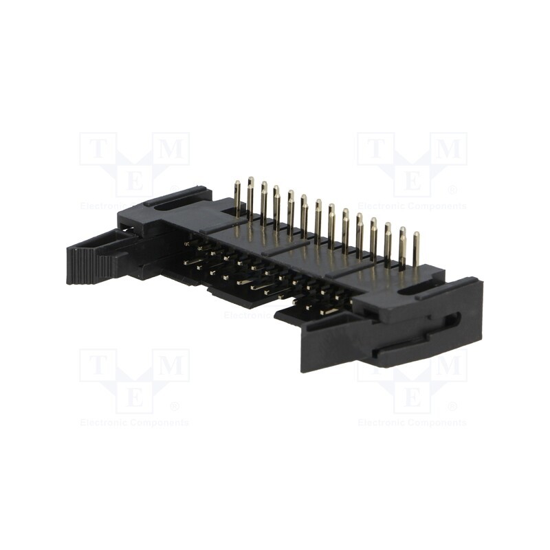 10 pcs : DS1011-26RBSIB7-B - Socket, IDC, male, PIN: 26, angled 90°, THT, gold-plated, 2.54mm