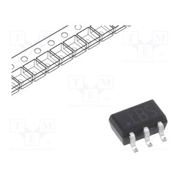 20 pcs : BCM856BS,115 - Transistor: PNP x2, bipolar, 65V, 0.1A, 250mW, SC88,SOT363,TSSOP6