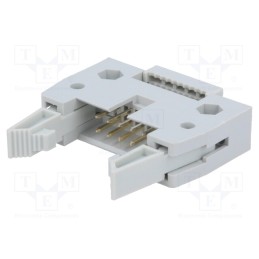 10 pcs : DS1012-10LNN0A - Plug, IDC, male, PIN: 10, with ejector, IDC, for ribbon cable, 3A