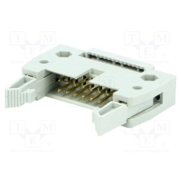 10 pcs : DS1012-14LNN2A8 - Plug, IDC, male, PIN: 14, with ejector, IDC, for ribbon cable, 3A