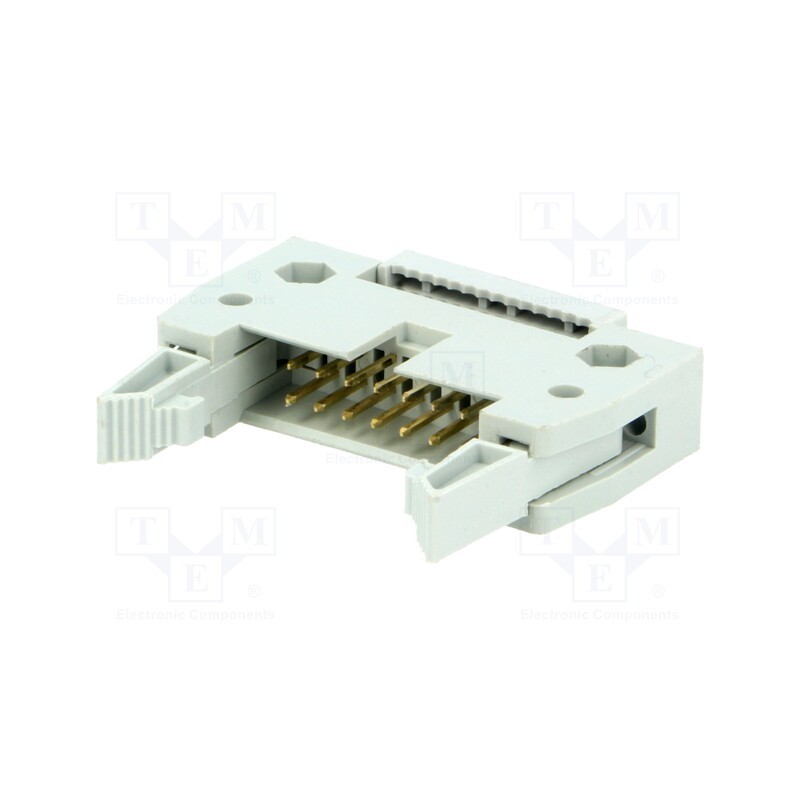 10 pcs : DS1012-14LNN2A8 - Plug, IDC, male, PIN: 14, with ejector, IDC, for ribbon cable, 3A