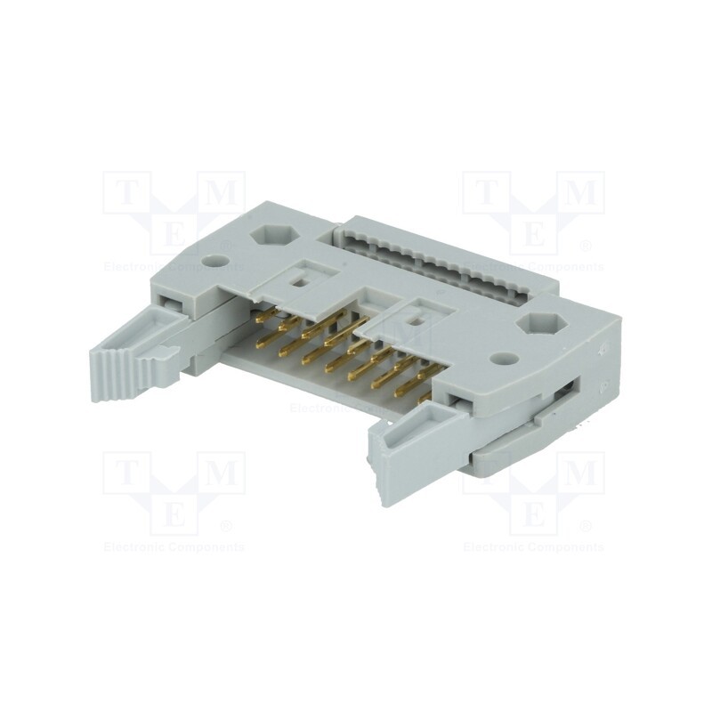 10 pcs : DS1012-16LNN0A - Plug, IDC, male, PIN: 16, with ejector, IDC, for ribbon cable, 3A