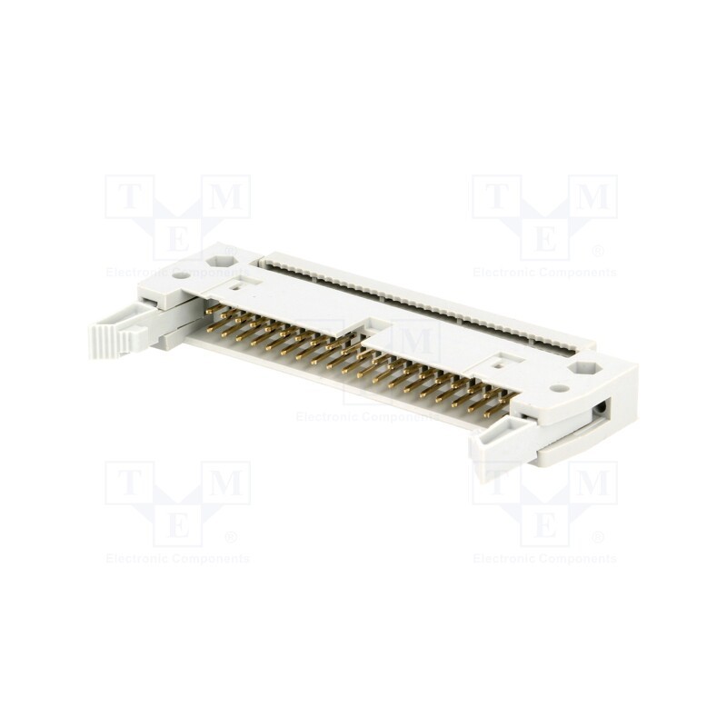 10 pcs : DS1012-40LNN0A - Plug, IDC, male, PIN: 40, with ejector, IDC, for ribbon cable, 3A