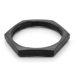 200 pcs - Amphenol Industrial Black Panel Nut, Shell Size 24 for use with Rear Mounting Housing