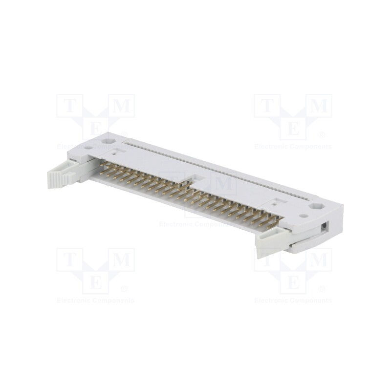 10 pcs : DS1012-50LNN0A - Plug, IDC, male, PIN: 50, with ejector, IDC, for ribbon cable, 3A