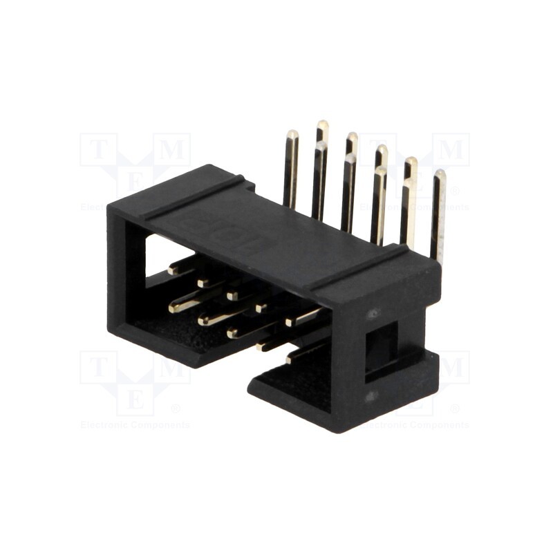 20 pcs : DS1013-10RSIB - Socket, IDC, male, PIN: 10, angled 90°, THT, gold-plated, 2.54mm