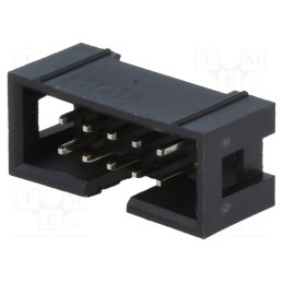 50 pcs : DS1013-10SSIB1-B-0 - Socket, IDC, male, PIN: 10, straight, THT, gold-plated, 2.54mm