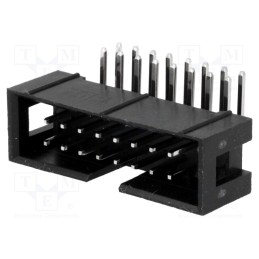 20 pcs : DS1013-16RSIB-B-0 - Socket, IDC, male, PIN: 16, angled 90°, THT, gold-plated, 2.54mm