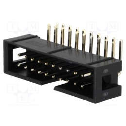 10 pcs : DS1013-20RSIB - Socket, IDC, male, PIN: 20, angled 90°, THT, gold-plated, 2.54mm