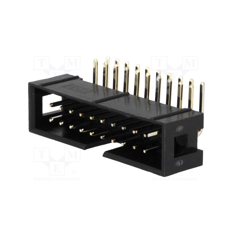 10 pcs : DS1013-20RSIB - Socket, IDC, male, PIN: 20, angled 90°, THT, gold-plated, 2.54mm
