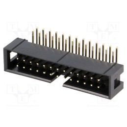 10 pcs : DS1013-26RSIB-B-0 - Socket, IDC, male, PIN: 26, angled 90°, THT, gold-plated, 2.54mm