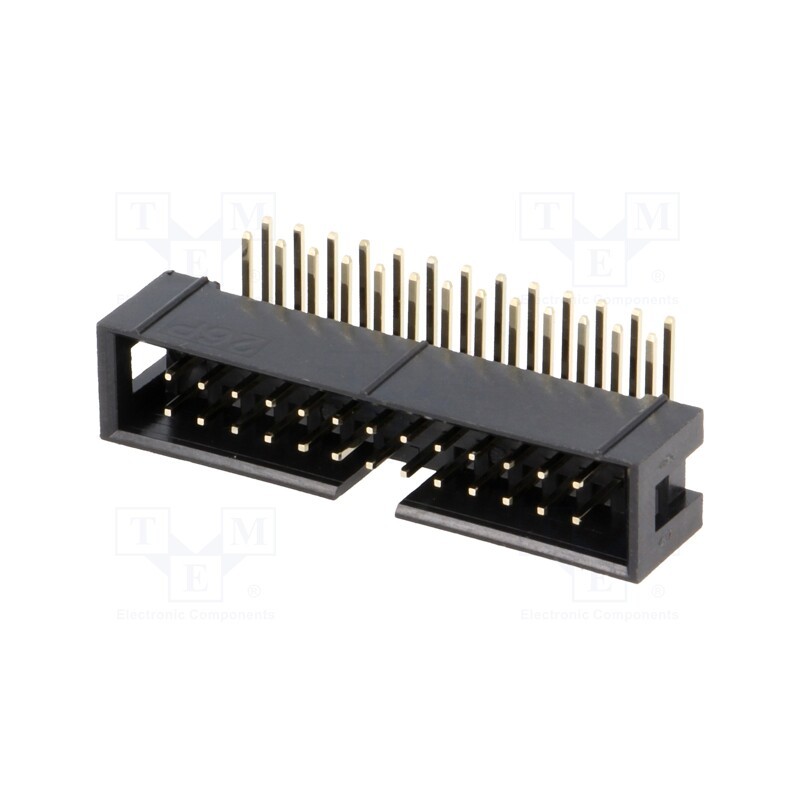 10 pcs : DS1013-26RSIB-B-0 - Socket, IDC, male, PIN: 26, angled 90°, THT, gold-plated, 2.54mm