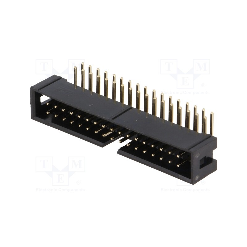 10 pcs : DS1013-34RSIB - Socket, IDC, male, PIN: 34, angled 90°, THT, gold-plated, 2.54mm