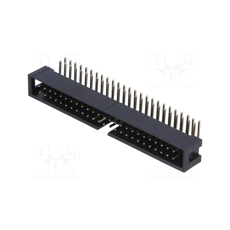 10 pcs : DS1013-50RSIB-B-0 - Socket, IDC, male, PIN: 50, angled 90°, THT, gold-plated, 2.54mm