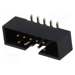 10 pcs : DS1014-10MF1BXB-B - Socket, IDC, male, PIN: 10, vertical, SMT, gold flash, 2mm