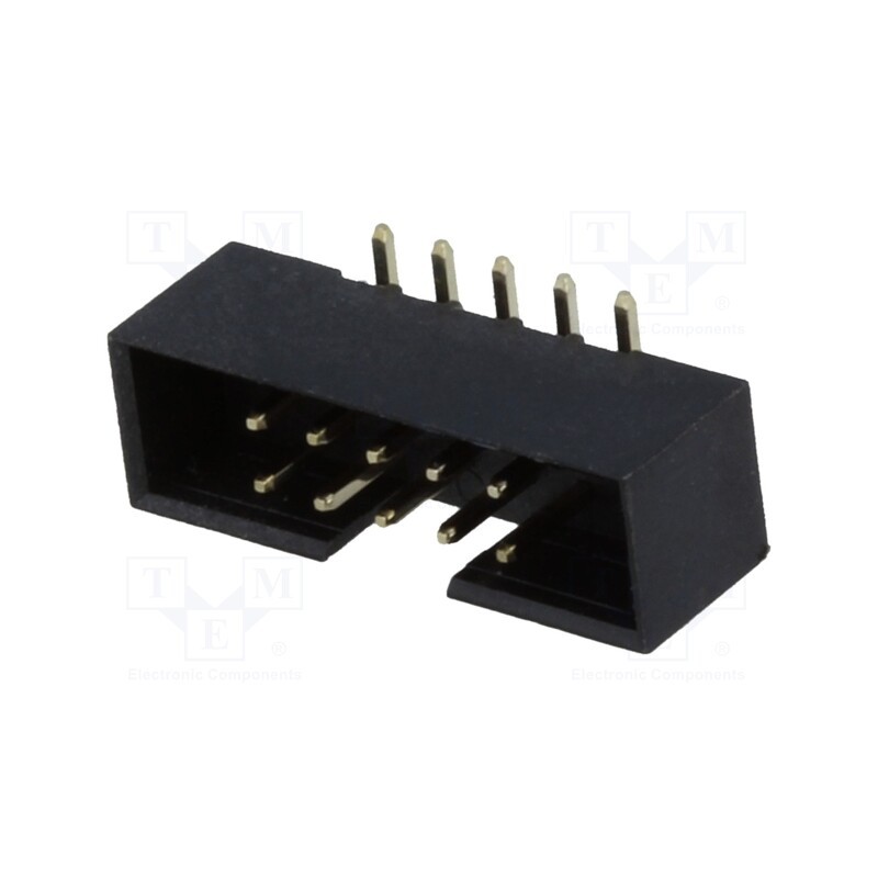 10 pcs : DS1014-10MF1BXB-B - Socket, IDC, male, PIN: 10, vertical, SMT, gold flash, 2mm