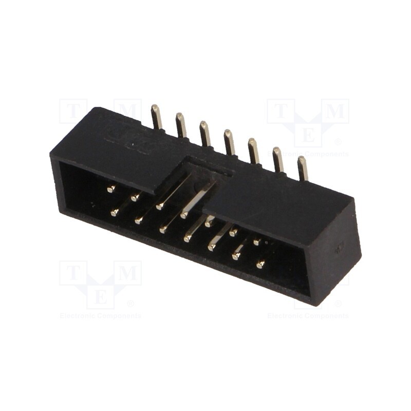 10 pcs : DS1014-14MF1B - Socket, IDC, male, PIN: 14, vertical, SMT, gold flash, 2mm