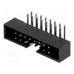 10 pcs : DS1014-16RF1B - Socket, IDC, male, PIN: 16, angled 90°, THT, gold flash, 2mm