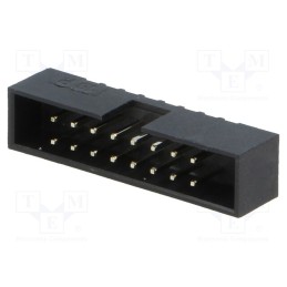 10 pcs : DS1014-16SF1B-B - Socket, IDC, male, PIN: 16, straight, THT, gold flash, 2mm