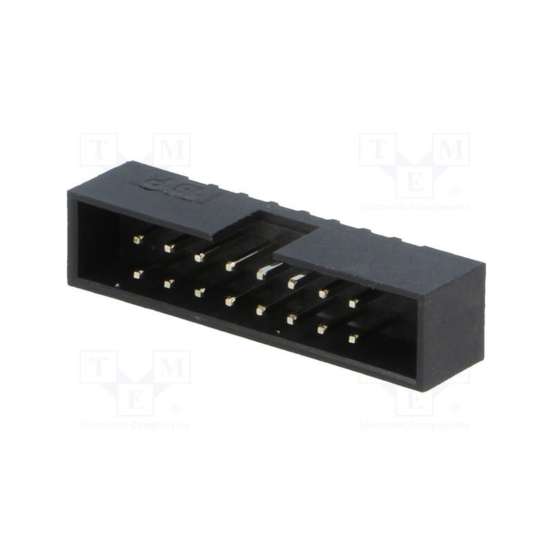 10 pcs : DS1014-16SF1B-B - Socket, IDC, male, PIN: 16, straight, THT, gold flash, 2mm