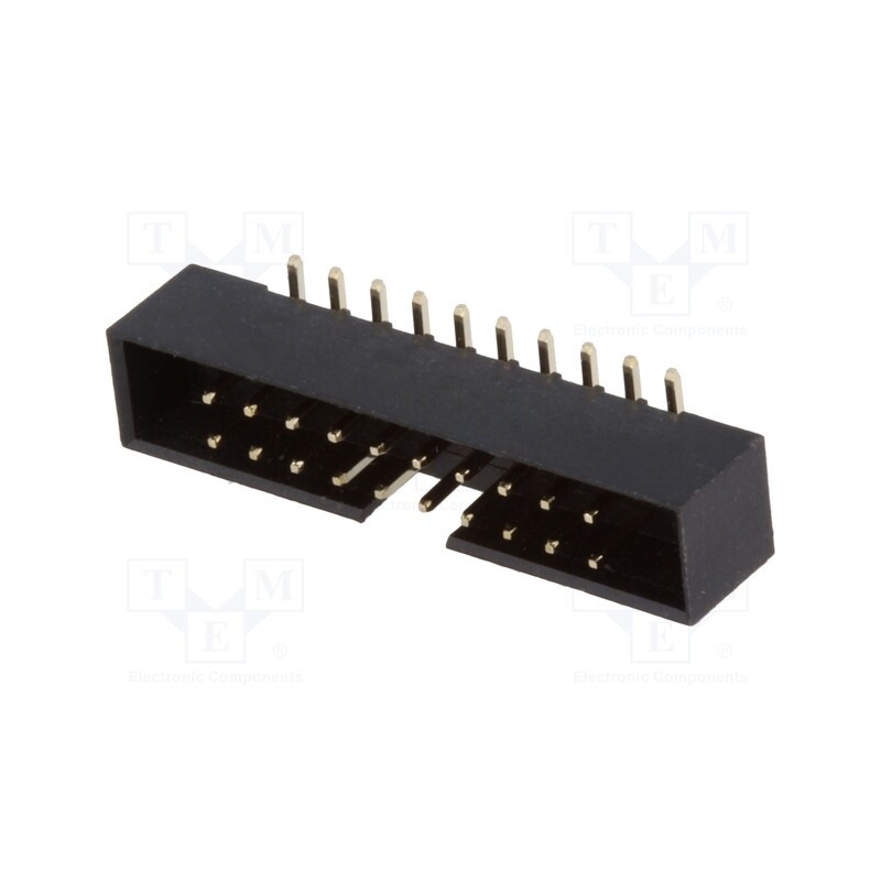 10 pcs : DS1014-20MF1B - Socket, IDC, male, PIN: 20, vertical, SMT, gold flash, 2mm