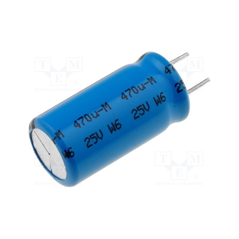 10 pcs : MAL213666471E3 - Capacitor: electrolytic, low ESR, THT, 470uF, 25VDC, Ø10x20mm, ±20%