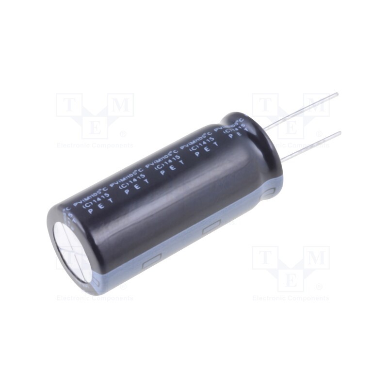 10 pcs : PV2W101MNN1840 - Capacitor: electrolytic, THT, 100uF, 450VDC, Ø18x40mm, Pitch: 7.5mm