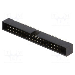 10 pcs : DS1014-40SF1B - Socket, IDC, male, PIN: 40, straight, THT, gold flash, 2mm