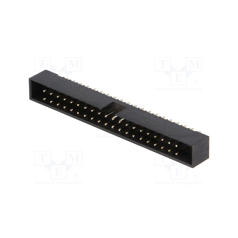 10 pcs : DS1014-40SF1B - Socket, IDC, male, PIN: 40, straight, THT, gold flash, 2mm