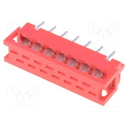 10 pcs : DS1015-02-14R6 - Wire-board, adapter, PIN: 14, IDC,THT, on PCBs,for ribbon cable