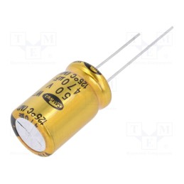 50 pcs : WT1H477M12020BB - Capacitor: electrolytic, THT, 470uF, 50VDC, Ø12.5x20mm, ±20%, 5000h