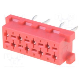 10 pcs : DS1015-04-08R6XB - Wire-board, socket, female, PIN: 8, THT, on PCBs, 1.5A, 30mΩ