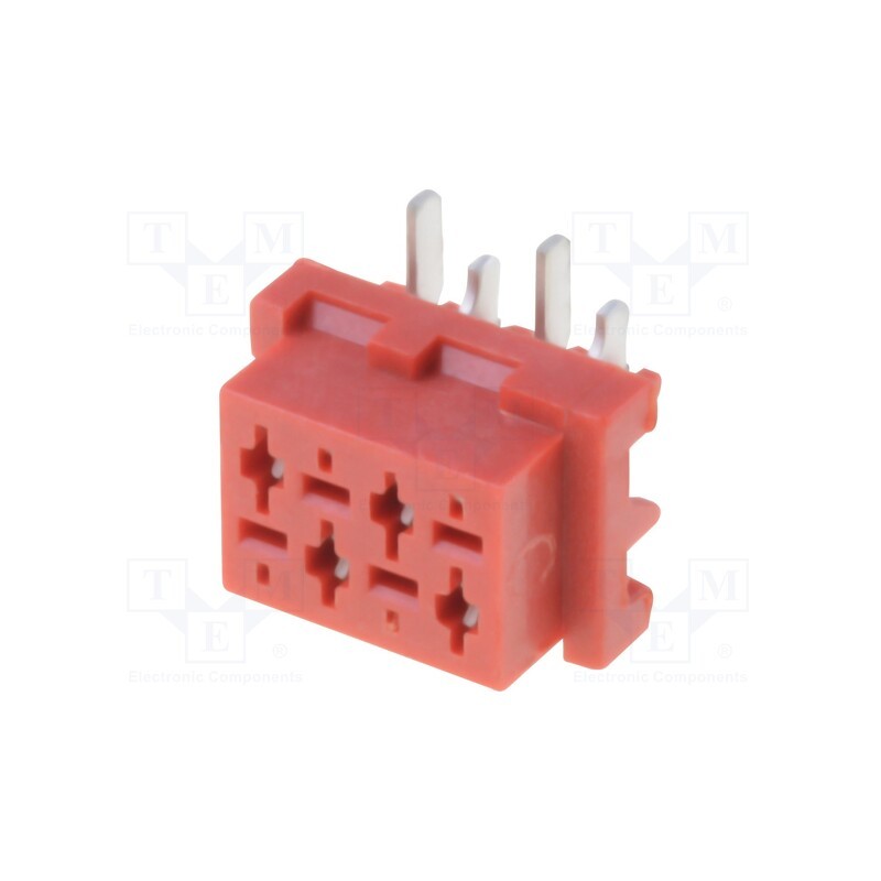 10 pcs : DS1015-06-04R6SR - Wire-board, socket, female, PIN: 4, SMT, on PCBs, 1.5A, 30mΩ