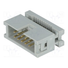 10 pcs : DS1015-10NN2A - Plug, IDC, male, PIN: 10, IDC, for ribbon cable, 1.27mm, gold-plated