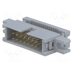 10 pcs : DS1015-14MN0A - Plug, IDC, male, PIN: 14, with holder, IDC, for ribbon cable, 1.27mm