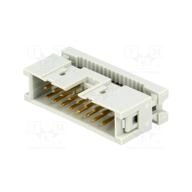 10 pcs : DS1015-16NN0A - Plug, IDC, male, PIN: 16, IDC, for ribbon cable, 1.27mm, gold-plated