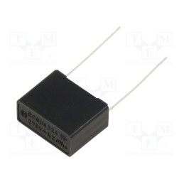 10 pcs : ECQUAAF224K - Capacitor: polypropylene, ECQUA, 0.22uF, 17.5x14x7.5mm, THT, ±10%