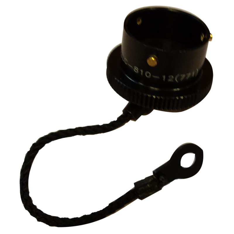 1 pcs - Amphenol Limited 62GB MIL-DTL-26482 Socket Dust Cap, Shell Size 8, with Zinc Cobalt Finish, Aluminium