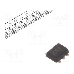 10 pcs : SN74LVC1G66DRLR - IC: analog switch, bilateral, Ch: 1, IN: 3, CMOS, SMD, SOT5X3, 74LVC