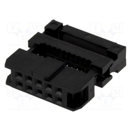 10 pcs : DS1017-10MA2B - Plug, IDC, female, PIN: 10, IDC, for ribbon cable, 1mm, gold flash