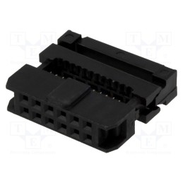 10 pcs : DS1017-12MA2B - Plug, IDC, female, PIN: 12, IDC, for ribbon cable, 1mm, gold flash