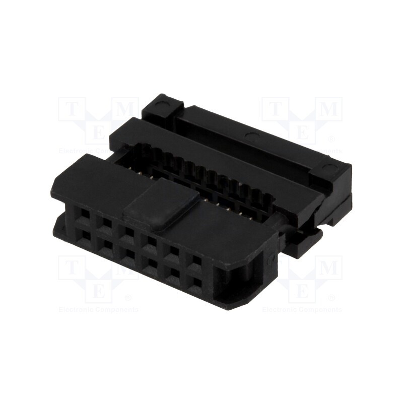 10 pcs : DS1017-12MA2B - Plug, IDC, female, PIN: 12, IDC, for ribbon cable, 1mm, gold flash