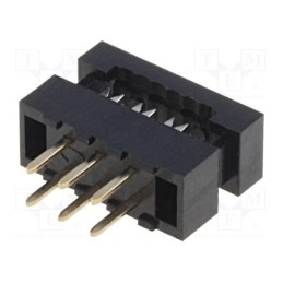 10 pcs : DS1018-02-06B2 - IDC transition, PIN: 6, THT, for ribbon cable, 1mm, Layout: 2x3